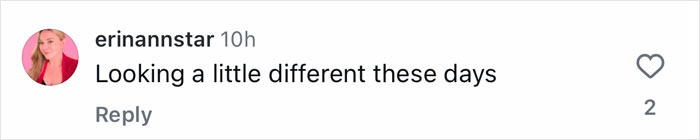 Comment on social media post criticizing plastic surgeries, mentioning looking different these days and fans slamming Kim Kardashian. Comment on social media post criticizing plastic surgeries, mentioning looking different these days and fans slamming Kim Kardashian.