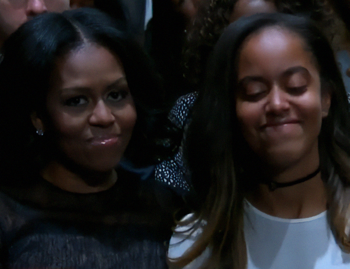Michelle Obama and daughter Malia pictured together, amid reactions to Malia dropping last name publicly. Michelle Obama and daughter Malia pictured together, amid reactions to Malia dropping last name publicly.