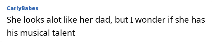 Comment highlighting doubts about the nepo grandbaby’s musical talent despite her luxurious lifestyle complaints. Comment highlighting doubts about the nepo grandbaby’s musical talent despite her luxurious lifestyle complaints.