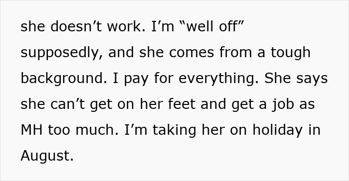 Alt text: Text excerpt describing a lady struggling in life while her girlfriend continues to torment her despite her heart and soul in the relationship.