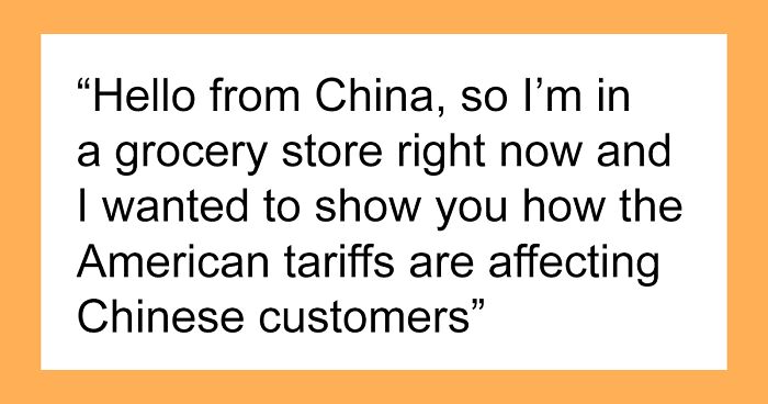 People React To Woman Showing Just How Much Tariffs Are Affecting US Goods In China