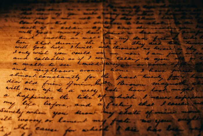 Faded handwritten historical document with cursive text, related to true-or-false history questions about the past. Faded handwritten historical document with cursive text, related to true-or-false history questions about the past.