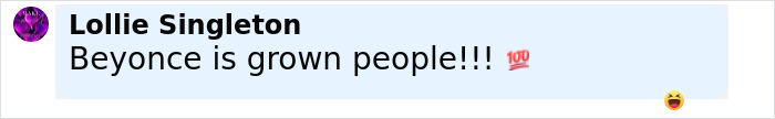 Social media comment praising Beyoncé during a controversy over her cigarette stunt and possible Kanye West dig.