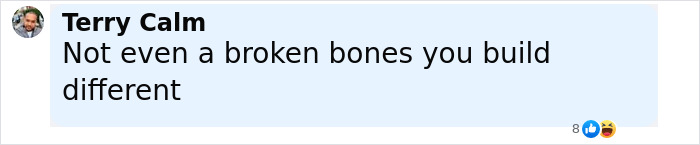 Screenshot of a Facebook comment by Terry Calm expressing resilience, related to Air India survivor's guilt story. Screenshot of a Facebook comment by Terry Calm expressing resilience, related to Air India survivor's guilt story.