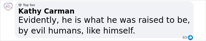 Facebook comment from Kathy Carman about someone being raised by evil humans, related to captive woman's brave cry for help at Jersey Mike's subs restroom. Facebook comment from Kathy Carman about someone being raised by evil humans, related to captive woman's brave cry for help at Jersey Mike's subs restroom.