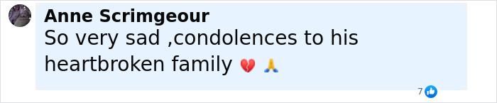 Facebook comment expressing condolences for a boy, 12, who passes away after trying viral scarf challenge. Facebook comment expressing condolences for a boy, 12, who passes away after trying viral scarf challenge.