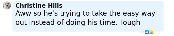 Comment by Christine Hills expressing sympathy about a disgraced rapper R Kelly overdosing in prison amid alleged assassination plot. Comment by Christine Hills expressing sympathy about a disgraced rapper R Kelly overdosing in prison amid alleged assassination plot.