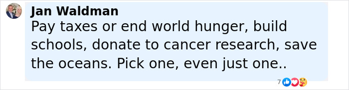 Comment by Jan Waldman criticizing tax use amid mass fury after details of Jeff Bezos' lavish wedding to Lauren Sanchez are released. Comment by Jan Waldman criticizing tax use amid mass fury after details of Jeff Bezos' lavish wedding to Lauren Sanchez are released.