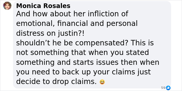 Comment discussing emotional and financial distress claims dropped by Blake Lively in lawsuit involving Justin Baldoni. Comment discussing emotional and financial distress claims dropped by Blake Lively in lawsuit involving Justin Baldoni.