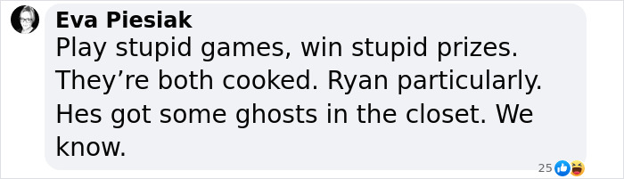 Screenshot of a social media comment mocking Blake Lively amid her lawsuit developments with Justin Baldoni. Screenshot of a social media comment mocking Blake Lively amid her lawsuit developments with Justin Baldoni.