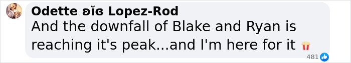 Screenshot of a social media comment discussing the downfall of Blake Lively amid lawsuit developments with Justin Baldoni. Screenshot of a social media comment discussing the downfall of Blake Lively amid lawsuit developments with Justin Baldoni.