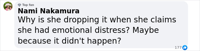Comment on Blake Lively brutally mocked as she drops major part of lawsuit against Justin Baldoni questioning her emotional distress claim. Comment on Blake Lively brutally mocked as she drops major part of lawsuit against Justin Baldoni questioning her emotional distress claim.