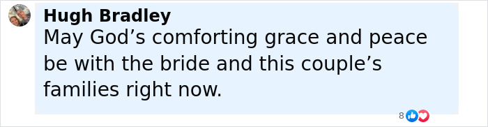 Comment offering condolences and prayers for the bride and families after newlywed’s honeymoon ends in tragedy near water. Comment offering condolences and prayers for the bride and families after newlywed’s honeymoon ends in tragedy near water.