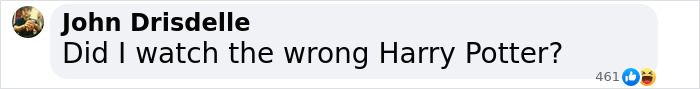 Comment on social media saying Did I watch the wrong Harry Potter, referencing Emma Watson’s statement on incest scene controversy. Comment on social media saying Did I watch the wrong Harry Potter, referencing Emma Watson’s statement on incest scene controversy.