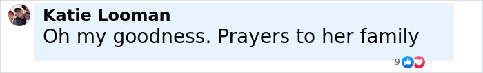 Katie Looman commenting with prayers for family after real housewives exec passes away during childbirth leaving two children. Katie Looman commenting with prayers for family after real housewives exec passes away during childbirth leaving two children.