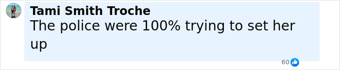 Comment by Tami Smith Troche claiming the police were trying to set Karen Read up in cop boyfriend slaying case. Comment by Tami Smith Troche claiming the police were trying to set Karen Read up in cop boyfriend slaying case.