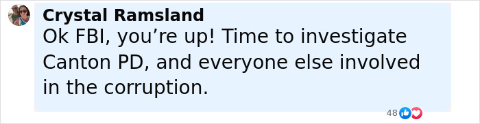 Comment by Crystal Ramsland calling for FBI investigation into Canton PD amid Karen Read acquittal and public outrage. Comment by Crystal Ramsland calling for FBI investigation into Canton PD amid Karen Read acquittal and public outrage.
