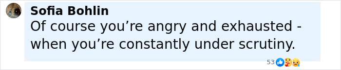 Social media comment expressing understanding of Justin Bieber's emotional state after aggressive meltdown at paparazzi event. Social media comment expressing understanding of Justin Bieber's emotional state after aggressive meltdown at paparazzi event.