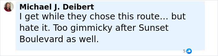 Screenshot of a social media comment expressing frustration about Rachel Zegler fans having to watch her on screens despite paying for a live show. Screenshot of a social media comment expressing frustration about Rachel Zegler fans having to watch her on screens despite paying for a live show.