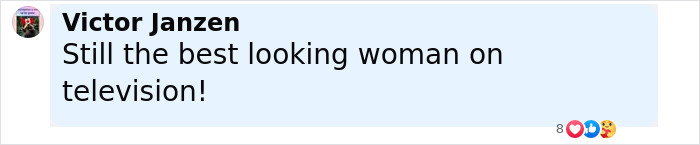 Social media comment praising the famous '90s actress, 53, for her youthful look and popularity on television. Social media comment praising the famous '90s actress, 53, for her youthful look and popularity on television.