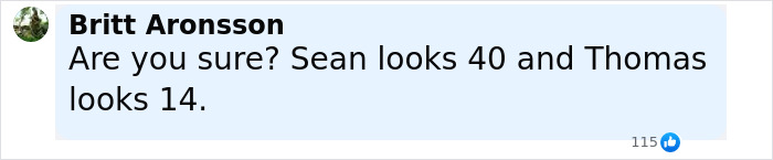 Comment by Britt Aronsson questioning ages of Love Actually star and James Bond actor Sean Connery in viral photos sparking debate. Comment by Britt Aronsson questioning ages of Love Actually star and James Bond actor Sean Connery in viral photos sparking debate.