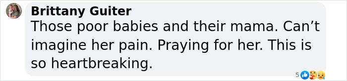 Comment expressing sympathy for the bodies of 3 missing sisters found after planned visitation as police search for their father. Comment expressing sympathy for the bodies of 3 missing sisters found after planned visitation as police search for their father.
