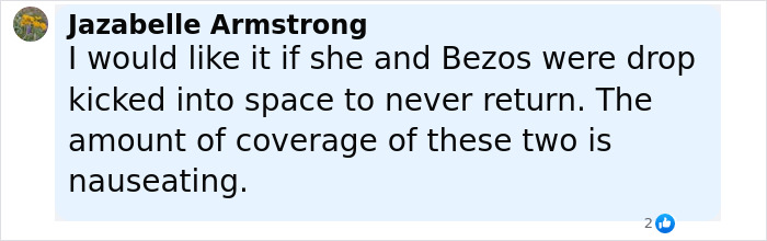 Comment by Jazabelle Armstrong expressing strong dislike for media coverage of two individuals. Comment by Jazabelle Armstrong expressing strong dislike for media coverage of two individuals.