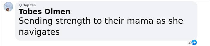 Comment mentioning sending strength and support related to fugitive dad and blood not belonging to a human case. Comment mentioning sending strength and support related to fugitive dad and blood not belonging to a human case.