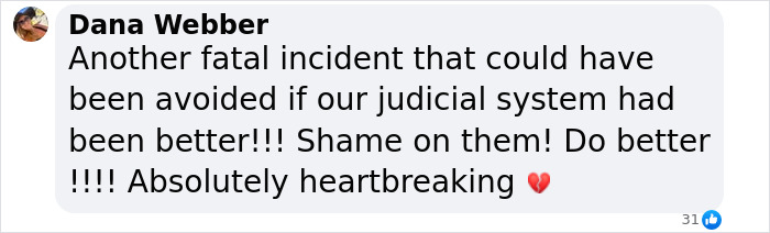 Comment expressing heartbreak over a fatal incident where blood not belonging to a human was found at the crime scene. Comment expressing heartbreak over a fatal incident where blood not belonging to a human was found at the crime scene.