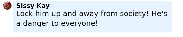 Comment by Sissy Kay expressing concern, calling to lock up alleged attacker who harmed caring mother with jaw portion missing. Comment by Sissy Kay expressing concern, calling to lock up alleged attacker who harmed caring mother with jaw portion missing.