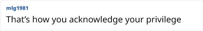 Comment text reading that’s how you acknowledge your privilege, related to Bryce Dallas Howard’s nepo baby discussion. Comment text reading that’s how you acknowledge your privilege, related to Bryce Dallas Howard’s nepo baby discussion.