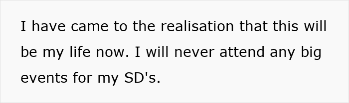 Text excerpt about a wife excluded from events to avoid conflict with husband’s volatile ex-wife. Text excerpt about a wife excluded from events to avoid conflict with husband’s volatile ex-wife.