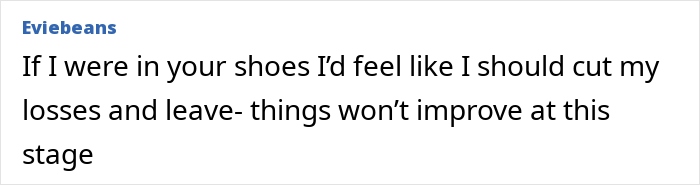 Comment by Eviebeans expressing feelings about the wife who raised stepdaughters left off guest list. Comment by Eviebeans expressing feelings about the wife who raised stepdaughters left off guest list.