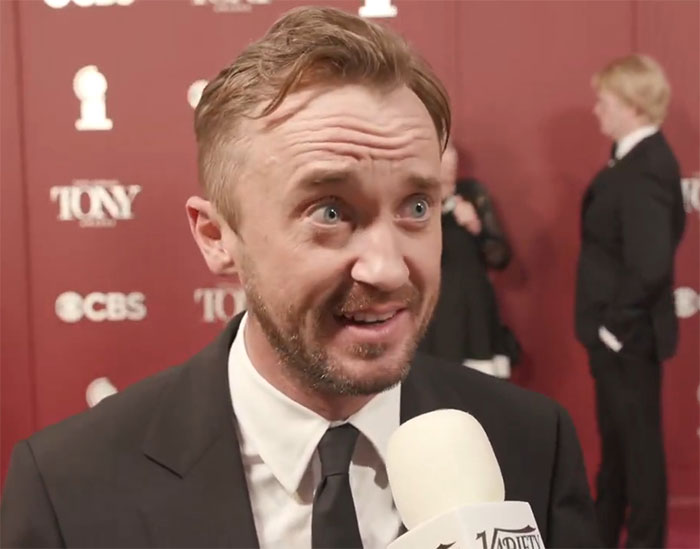 Tom Felton speaking on the red carpet causing Harry Potter fans to react strongly to J.K. Rowling comments. Tom Felton speaking on the red carpet causing Harry Potter fans to react strongly to J.K. Rowling comments.