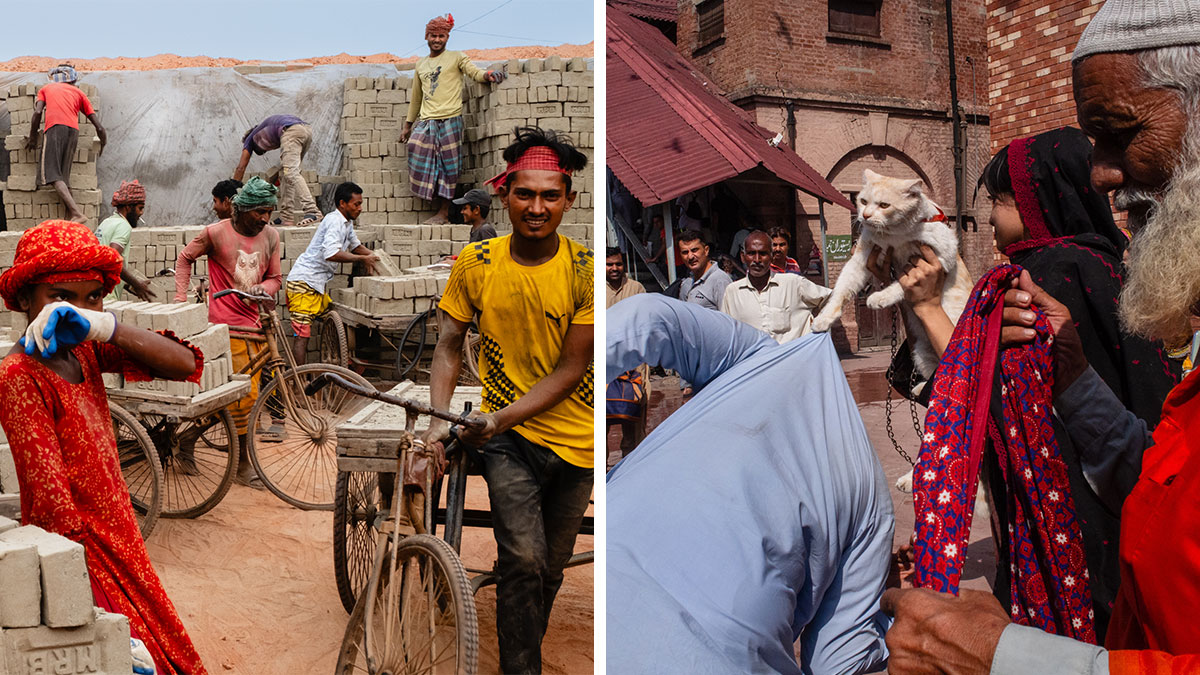 Candid street moments captured by photographer showing workers and locals full of emotion in vibrant everyday scenes.