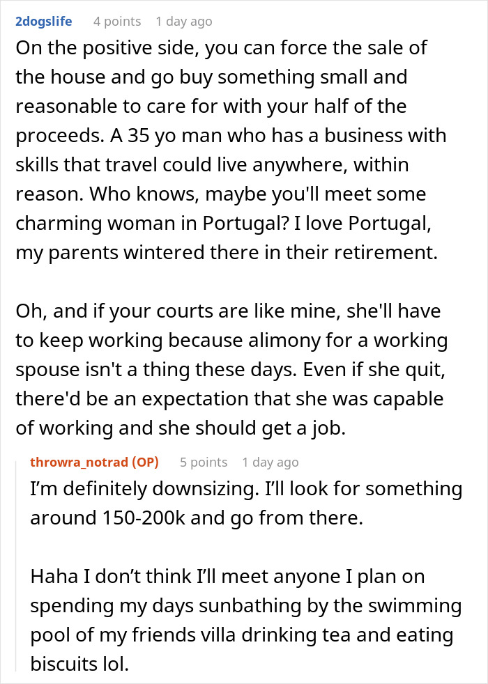 Reddit discussion about a woman asking husband to be a tradwife and his response outlining expectations. Reddit discussion about a woman asking husband to be a tradwife and his response outlining expectations.