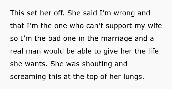 Alt text: Man explains the realities of being a tradwife as his wife angrily reacts, highlighting marriage and tradwife roles conflict. Alt text: Man explains the realities of being a tradwife as his wife angrily reacts, highlighting marriage and tradwife roles conflict.