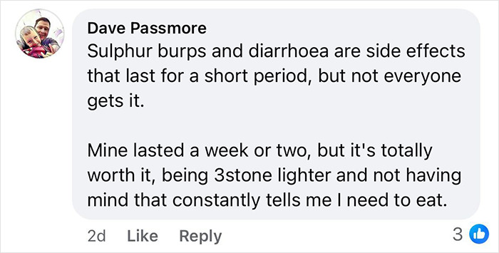 Comment about sulphur burps and diarrhea as side effects of Mounjaro during weight loss journey shared online. Comment about sulphur burps and diarrhea as side effects of Mounjaro during weight loss journey shared online.