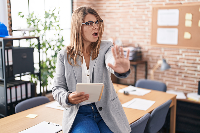 Woman famous for not returning stuff throws tantrum in office while coworker remains unbothered and calm nearby. Woman famous for not returning stuff throws tantrum in office while coworker remains unbothered and calm nearby.