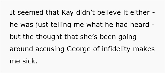 Text excerpt showing suspicion about a best friend’s sabotage in a relationship involving accusations of infidelity.