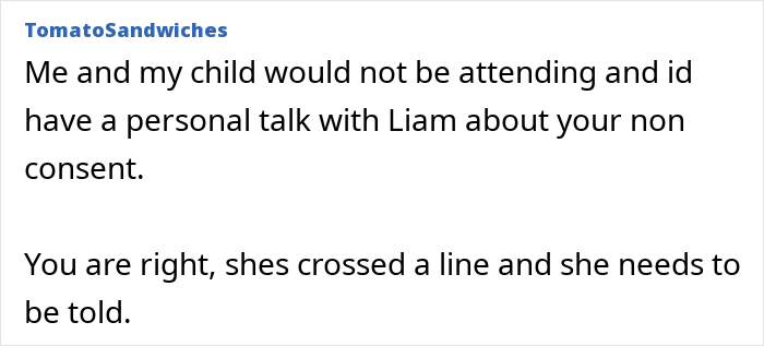 Comment on a forum discussing MIL demands for a more Christian baby name, with mom feeling very uncomfortable about the issue.