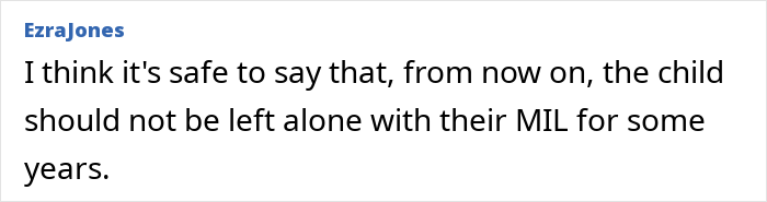 Text excerpt with a black text on white background about MIL demands baby get a more Christian name, mom feels uncomfortable with the situation.