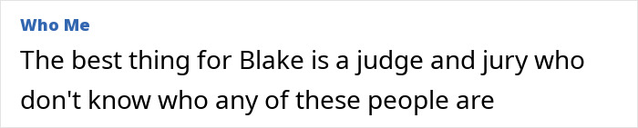 Text excerpt about Blake Lively in court with a judge unfamiliar with her, discussing a reality check scenario. Text excerpt about Blake Lively in court with a judge unfamiliar with her, discussing a reality check scenario.