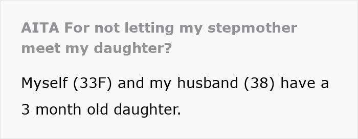 Text post discussing a woman who thinks her stepdaughter’s baby is actually hers, highlighting disturbed mental health concerns. Text post discussing a woman who thinks her stepdaughter’s baby is actually hers, highlighting disturbed mental health concerns.