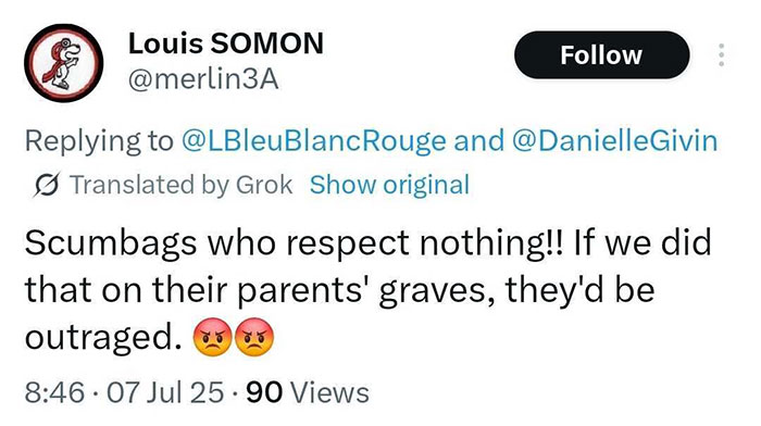 Tweet condemning Tour De France fans standing on graves for a better view, sparking outrage over disrespectful behavior. Tweet condemning Tour De France fans standing on graves for a better view, sparking outrage over disrespectful behavior.