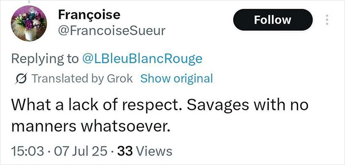 Tweet displaying outrage over Tour De France fans standing on graves for better view, highlighting disrespect and poor manners. Tweet displaying outrage over Tour De France fans standing on graves for better view, highlighting disrespect and poor manners.