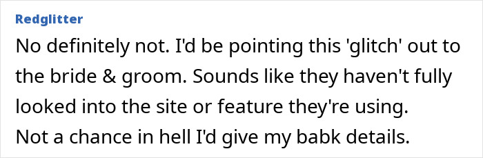 Confused Guest Asked To Share Financial Details Online Or Else They Can't RSVP To Wedding Confused Guest Asked To Share Financial Details Online Or Else They Can't RSVP To Wedding