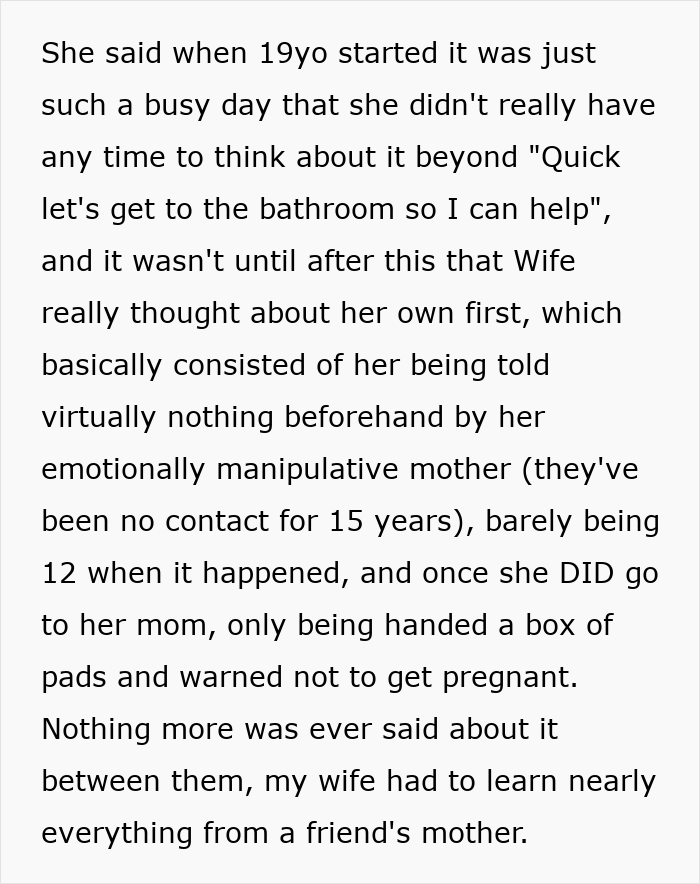 Text about a mother reflecting on her 12-year-old daughter's menstruation celebration and emotional experience. Text about a mother reflecting on her 12-year-old daughter's menstruation celebration and emotional experience.