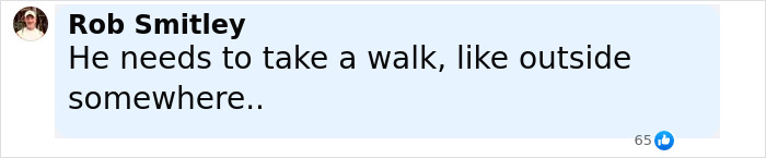 Comment by Rob Smitley suggesting someone take a walk outside, related to ChatGPT manipulation concerns. Comment by Rob Smitley suggesting someone take a walk outside, related to ChatGPT manipulation concerns.