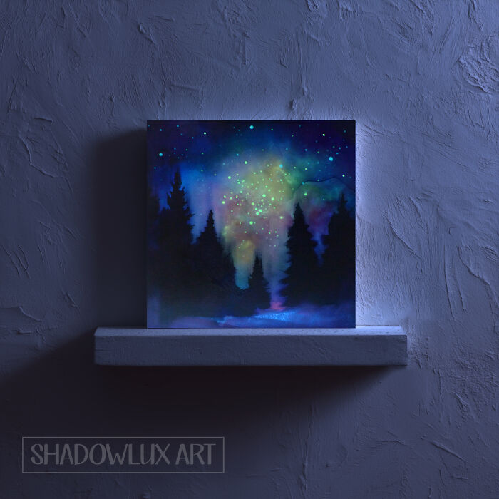 Glow In The Dark Starry Night Sky Paintings Glow In The Dark Starry Night Sky Paintings